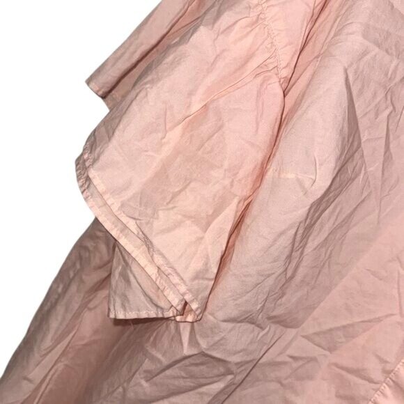 Ava & Viv Womens Pink Button-Down High-Low Tunic Shirt 3X 100% Cotton - Picture 7 of 9